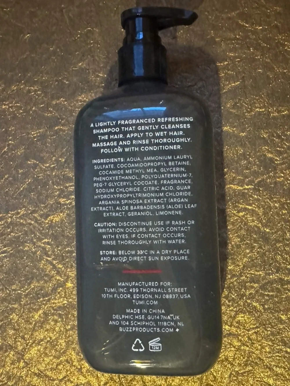 Tumi new shampoo